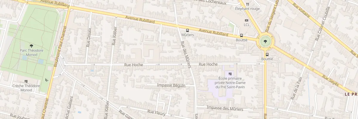 Plan du 48 Rue Hoche au Mans