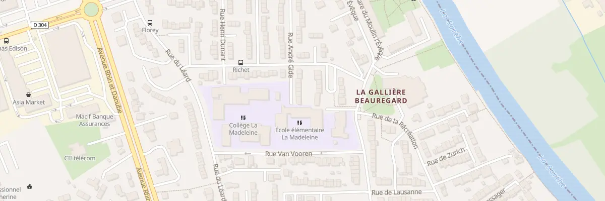 Plan du 2 Rue André Gide au Mans