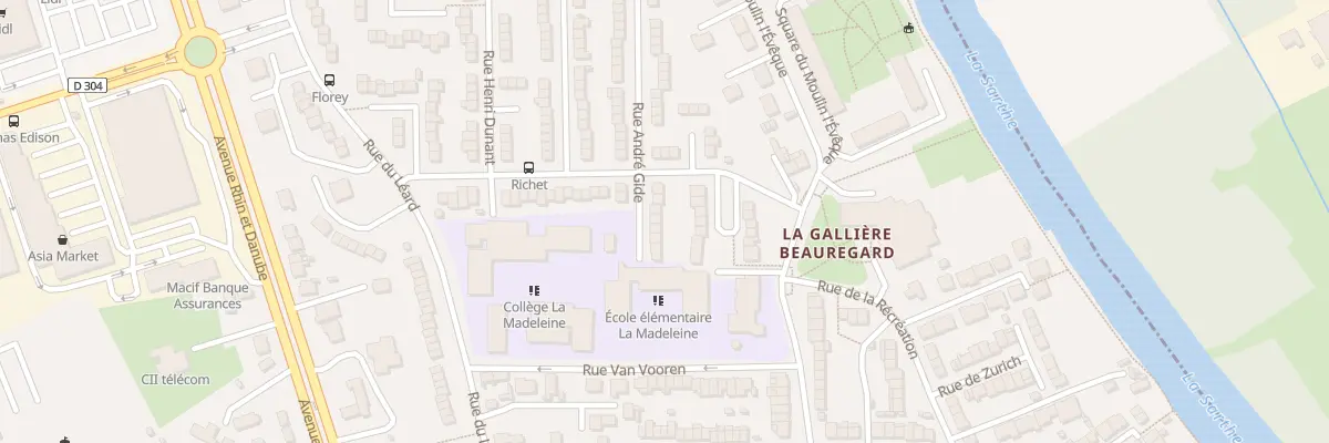Plan du 8 Rue André Gide au Mans