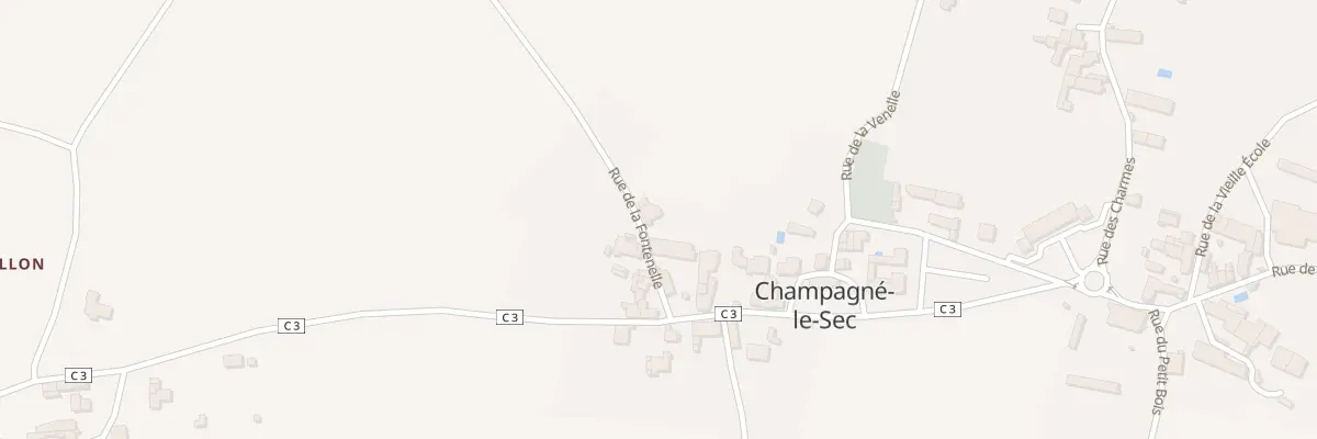 Plan du 2 Rue de la Fontenelle à Champagné-le-Sec