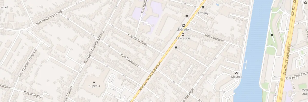 Plan du 3 Rue de la Rose au Mans