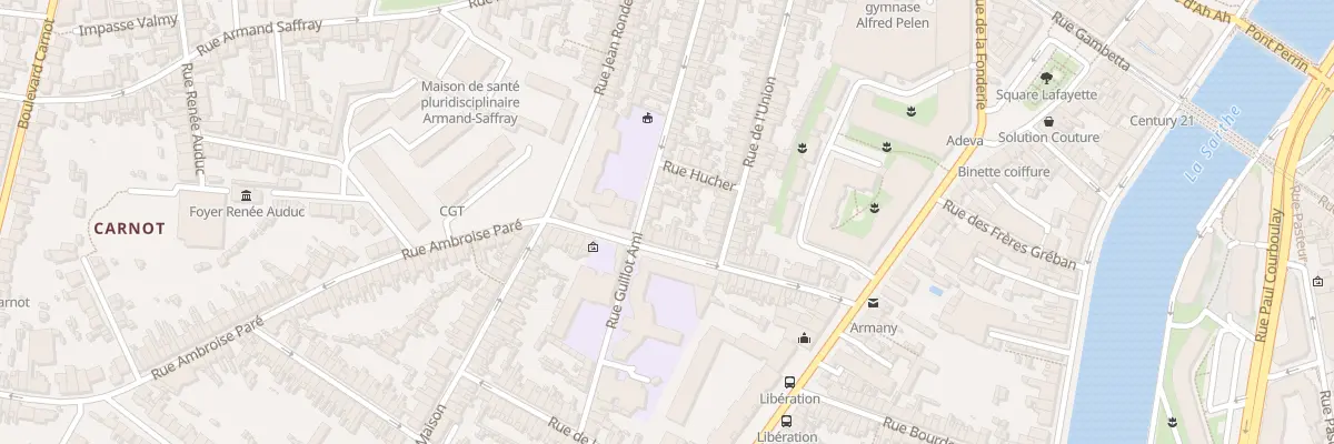 Plan du 42 Rue du Puits de la Chaine au Mans