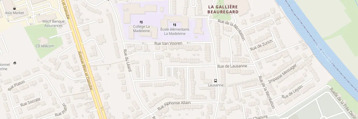 Plan du 22 Rue Marcel Grassin au Mans