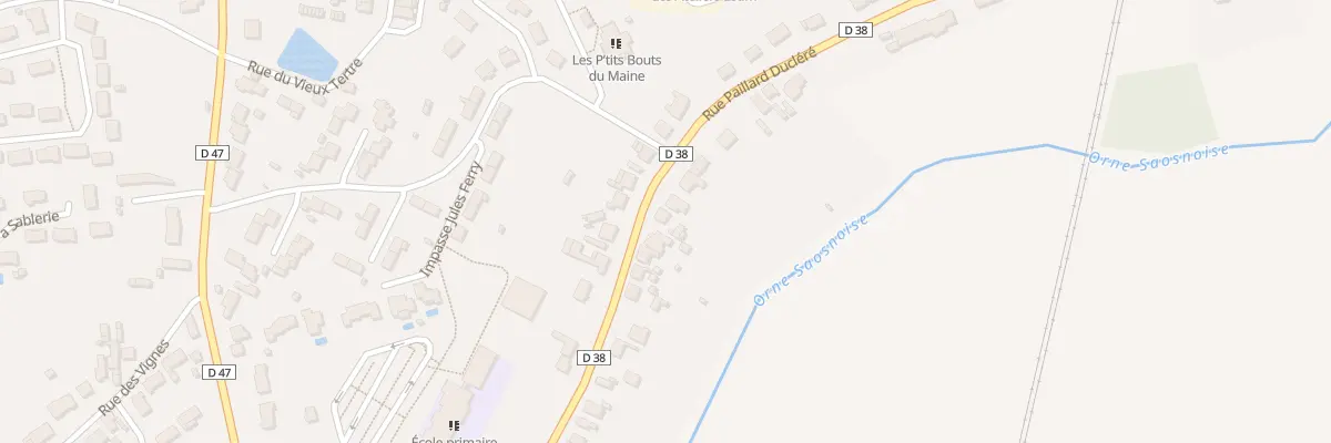 Plan du 65 Rue Paillard Duclere à Montbizot