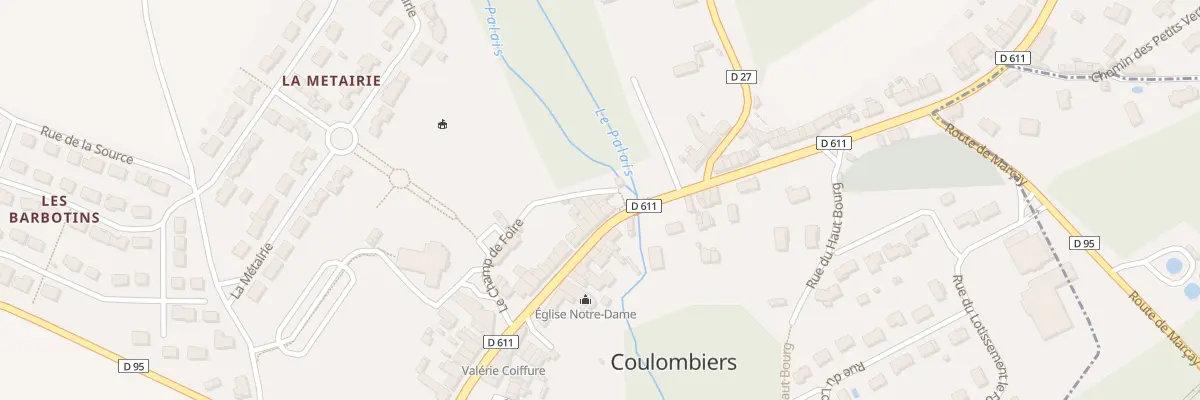 Plan du 69 Rte Nationale à Coulombiers