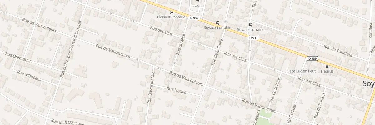 Plan du 8 Rue du Midi à Soyaux