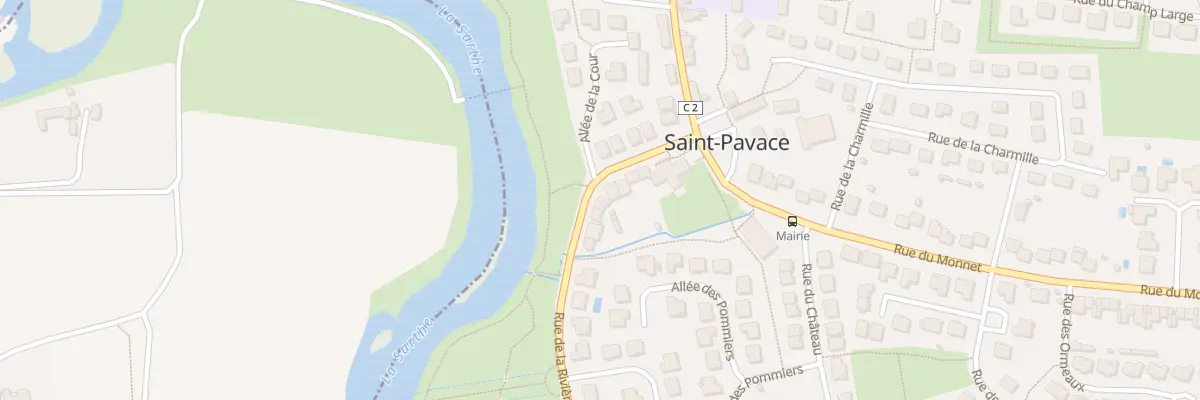 Plan du 9 Rue de la Riviere à Saint-Pavace