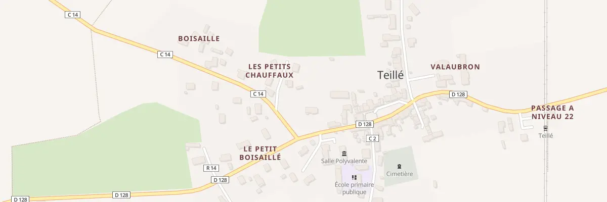 Plan du 1 Rue Principale à Teillé