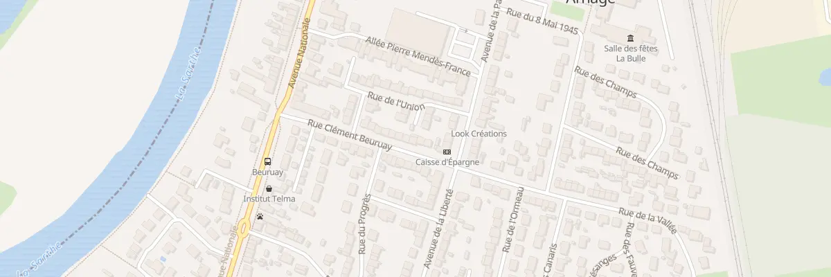 Plan du 23 Rue Clément Beuruay à Arnage