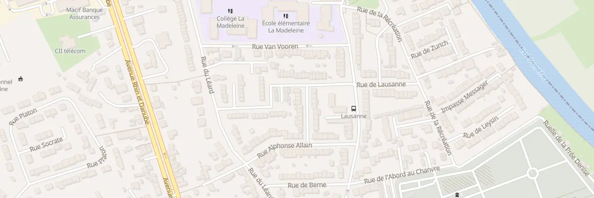 Plan du 17 Rue de la Coopération au Mans