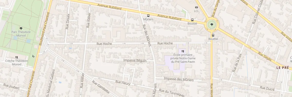 Plan du 113 Rue des Muriers au Mans