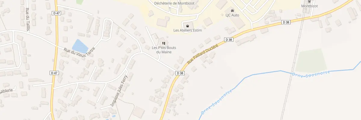 Plan du 40 Rue Paillard Duclere à Montbizot