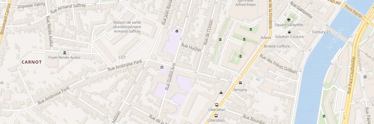 Plan du 38 Rue du Puits de la Chaine au Mans