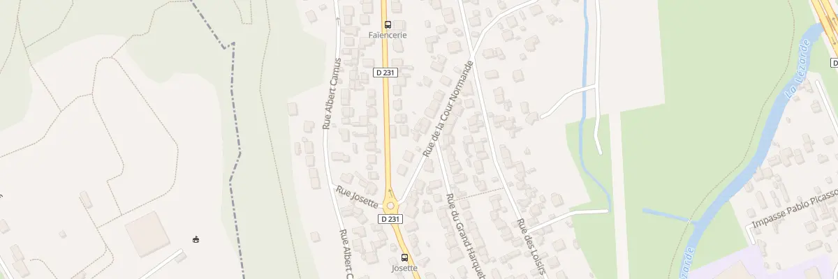 Plan du 38 Rue de la Cour Normande à Harfleur