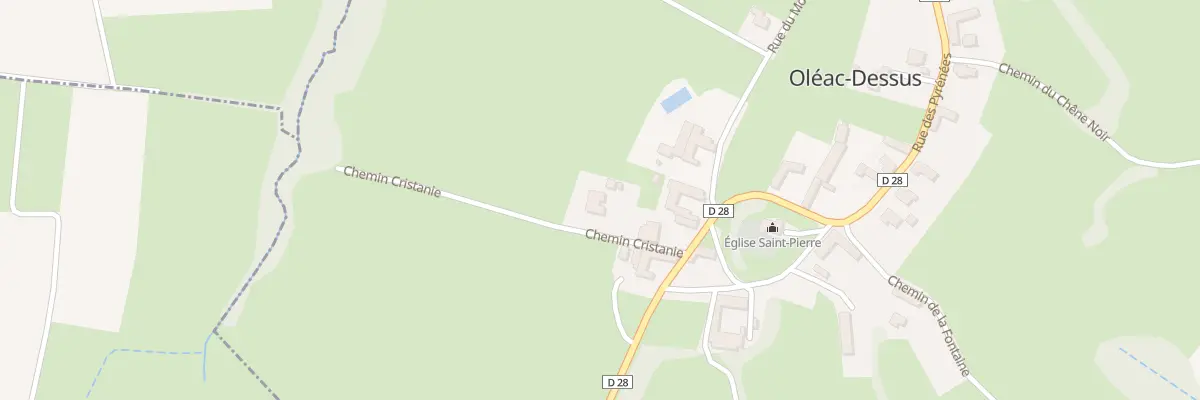 Plan du 2 Che Cristanie à Oléac-Dessus