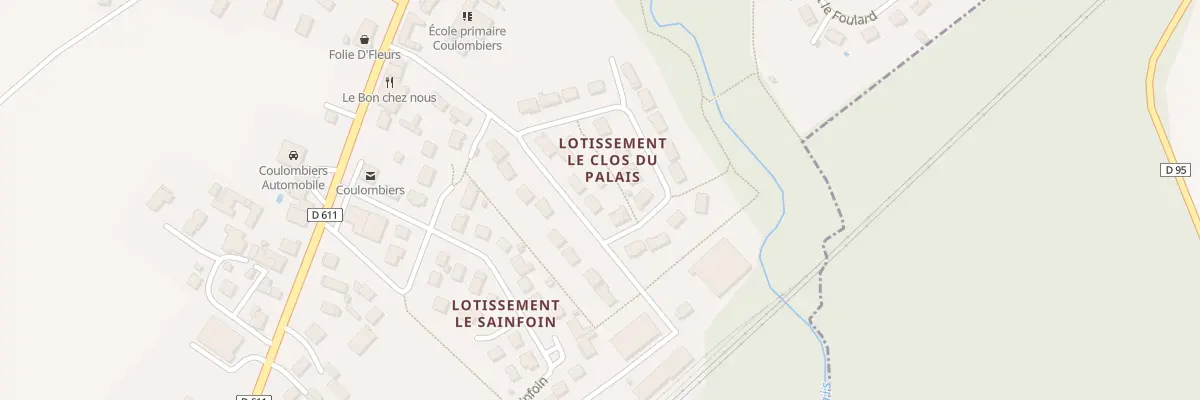 Plan du 7 Lot Le Clos du Palais à Coulombiers