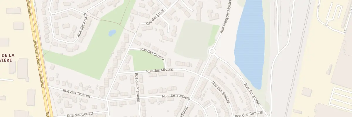 Plan du 5 Rue des Alisiers à Arnage