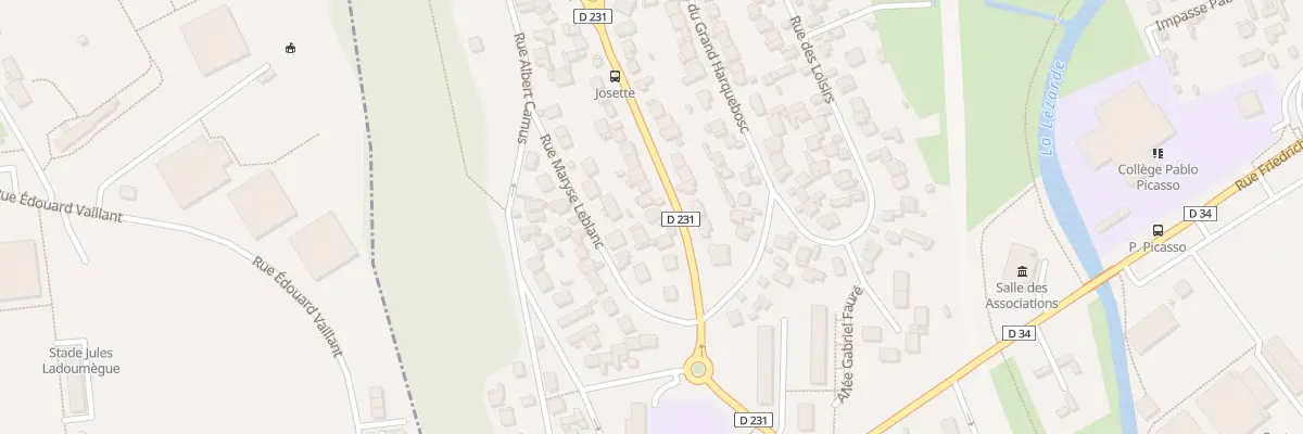Plan du 7 Av Youri Gagarine à Harfleur