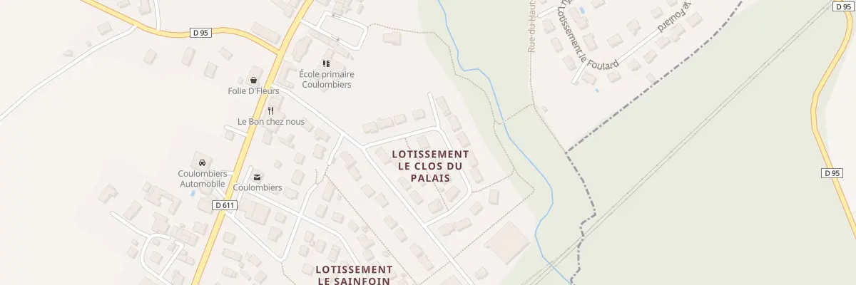 Plan du 17 Lot Le Clos du Palais à Coulombiers