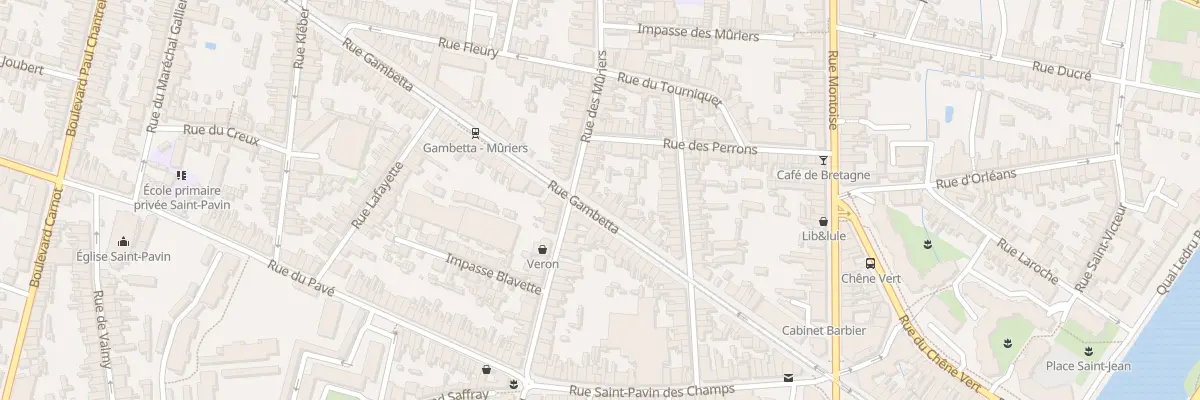 Plan du 140 Rue Gambetta au Mans