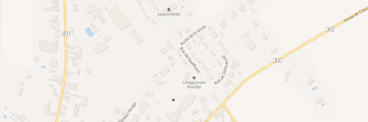 Plan du 2B Rue de Swaffham à Valence-en-Poitou
