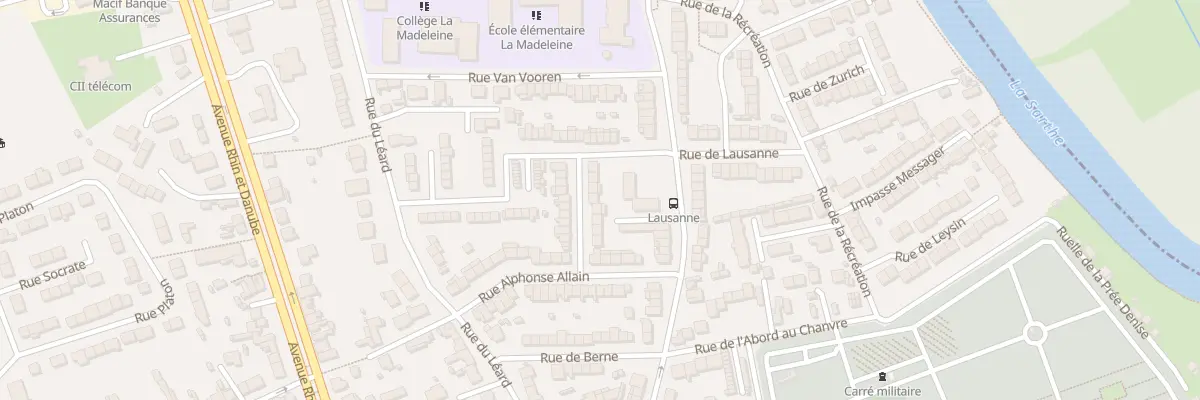 Plan du 12 Rue de la Coopération au Mans