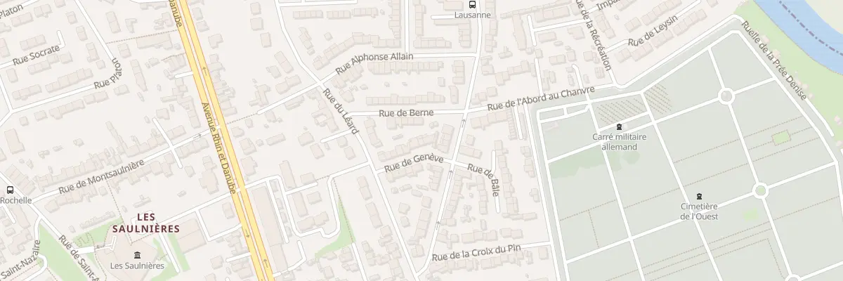 Plan du 6 Rue de Genève au Mans