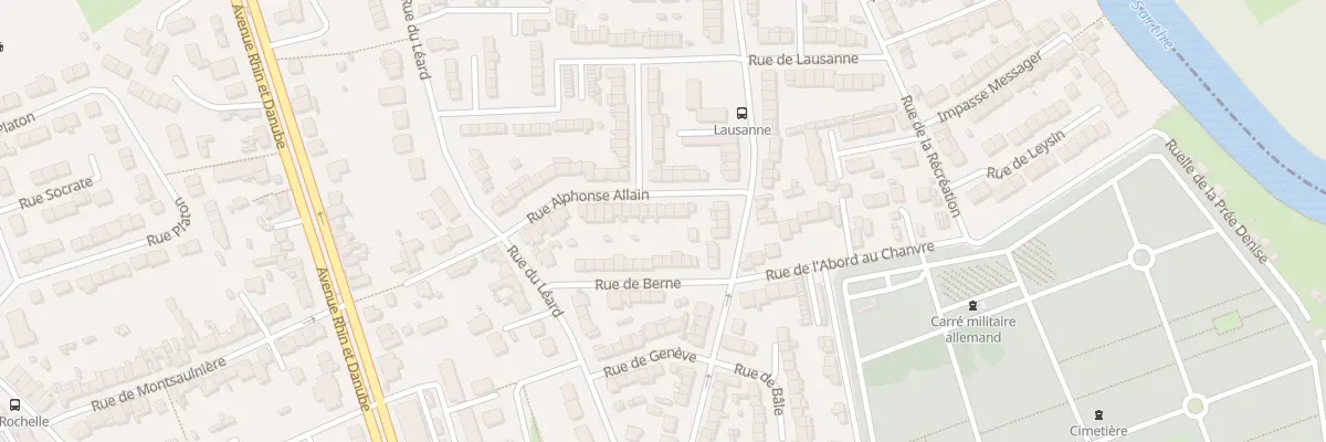 Plan du 7 Rue Alphonse Allain au Mans