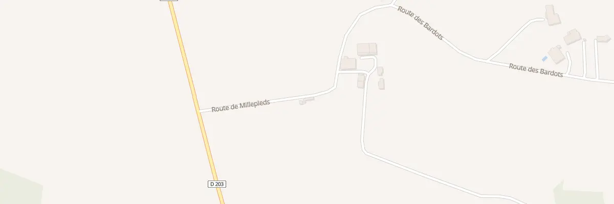 Plan du 174 Rte de Millepieds à Savignac-de-Duras