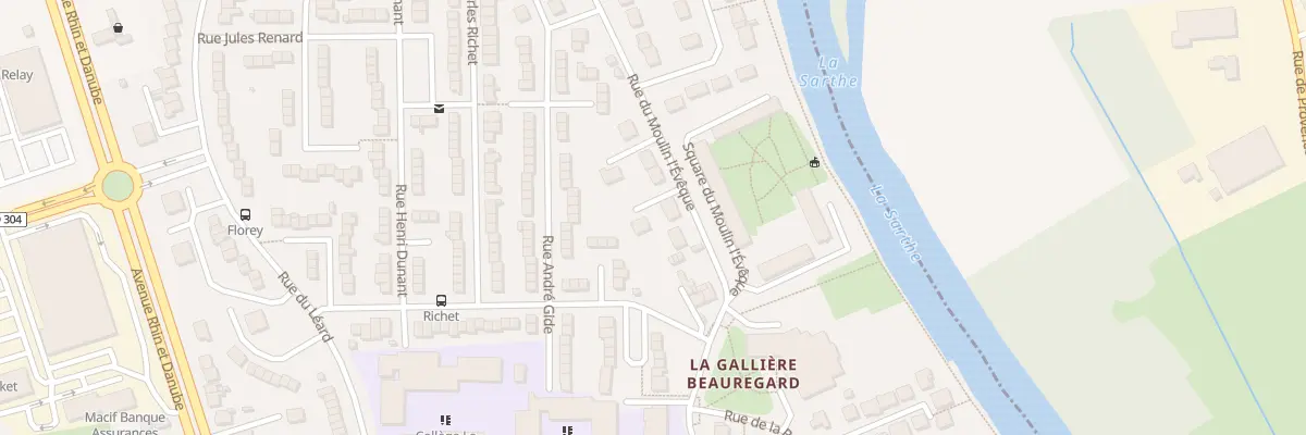 Plan du 109 Rue du Moulin l’Evêque au Mans