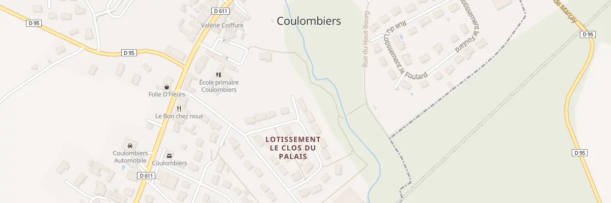 Plan du 40 Lot Le Clos du Palais à Coulombiers
