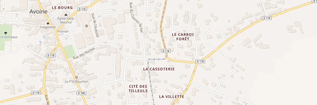 Plan du 22B Cite des Roches à Avoine