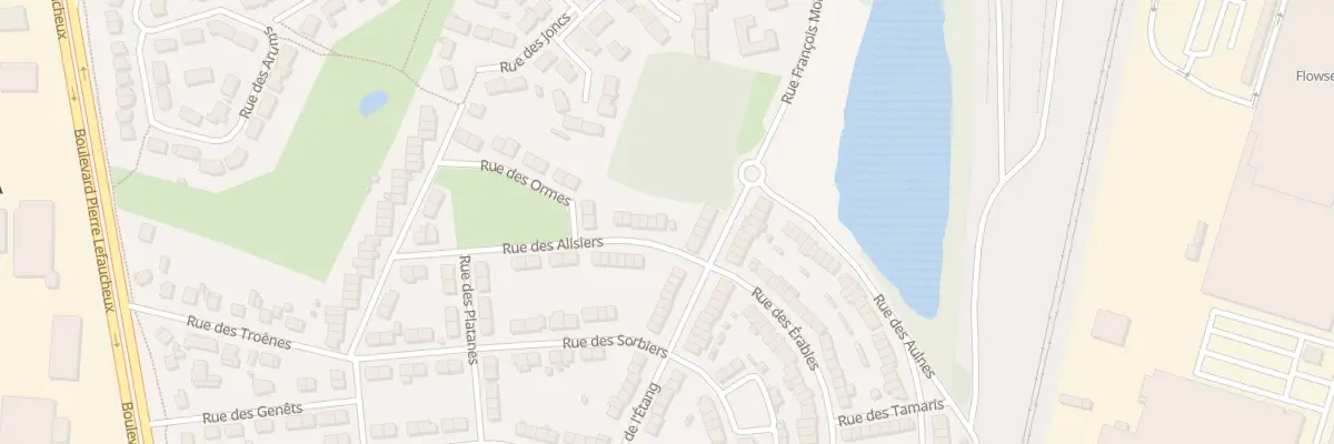 Plan du 15 Rue des Alisiers à Arnage