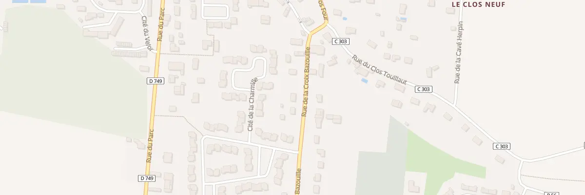 Plan du 22 Rue de la Croix Bazouille à Beaumont-en-Véron