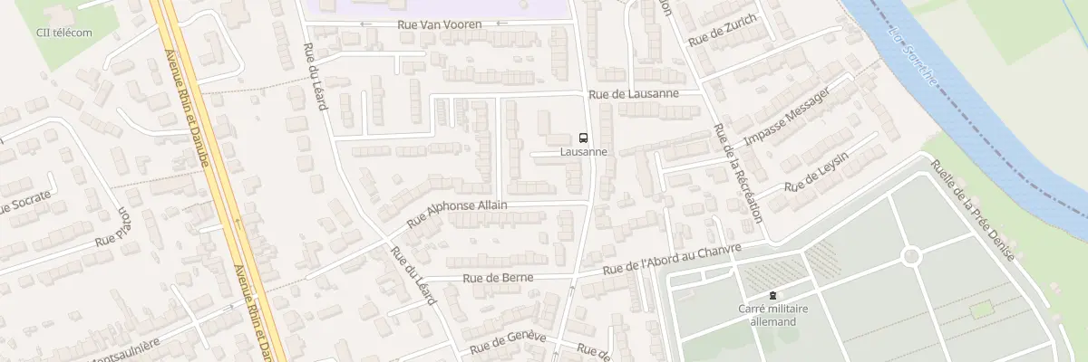 Plan du 4 Rue Alphonse Allain au Mans