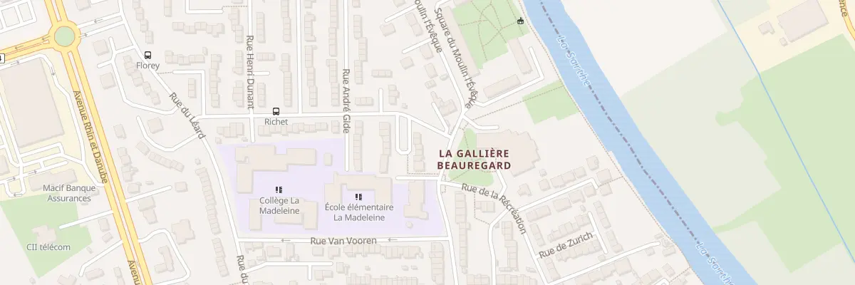 Plan du 3 Pl Sinclair Lewis au Mans
