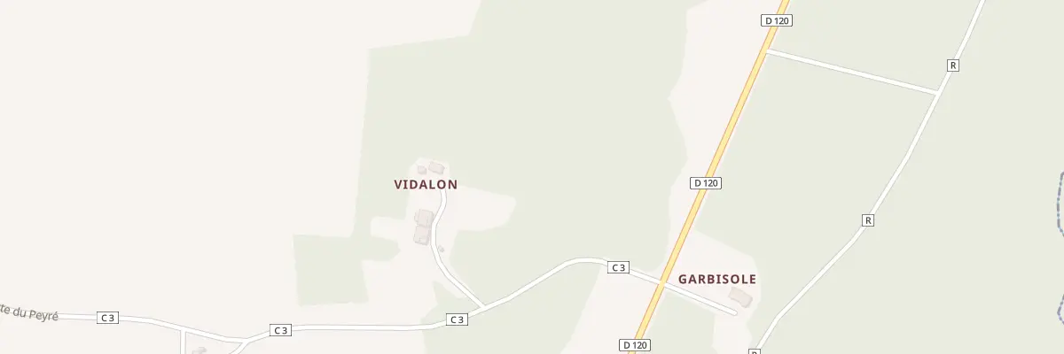 Plan du 90 Vidalon à Anzex