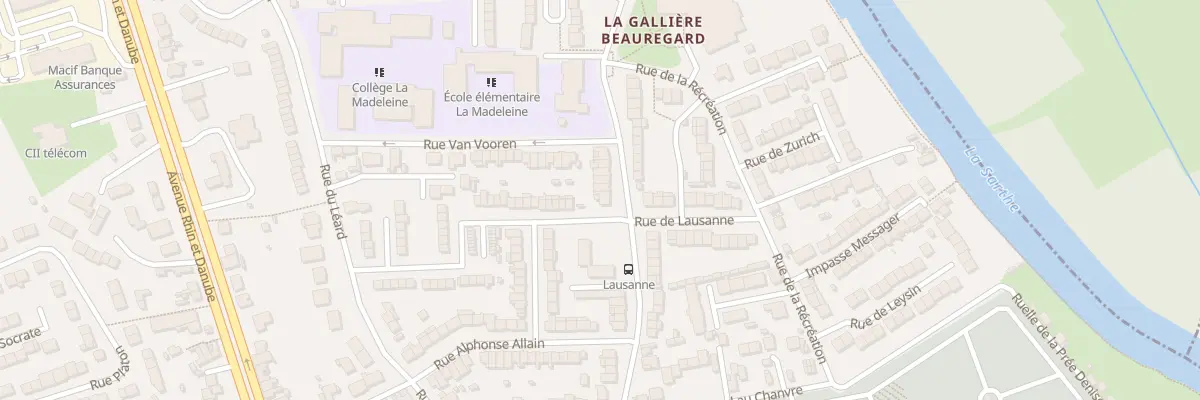 Plan du 57 Rue du Moulin l’Evêque au Mans