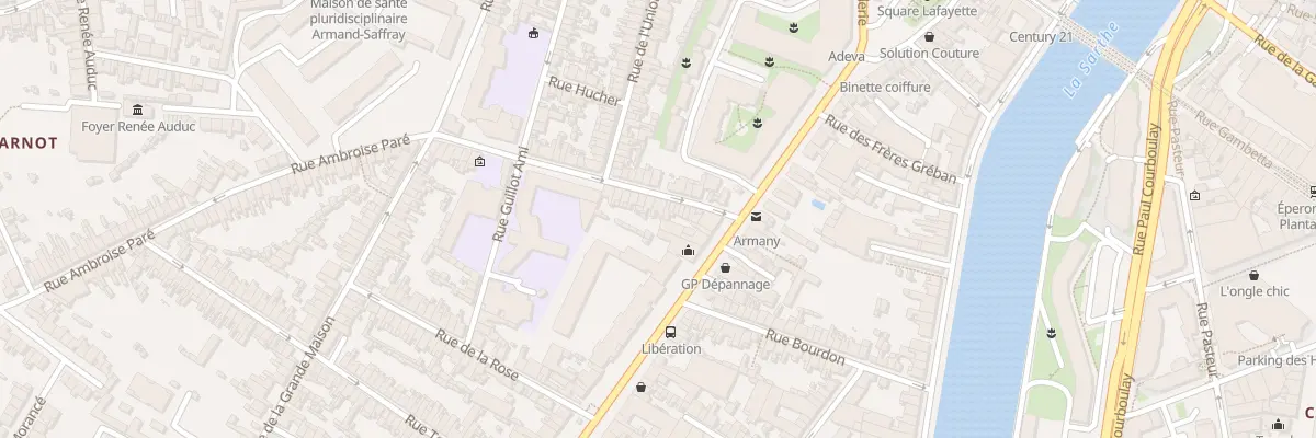Plan du 9 Rue du Puits de la Chaine au Mans