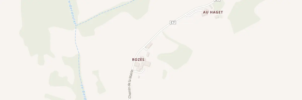 Plan du 5023 Hameau de Rozes à Armous-et-Cau