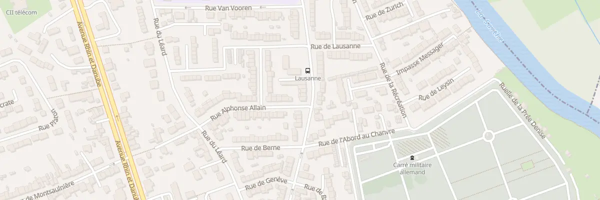 Plan du 45 Rue du Moulin l’Evêque au Mans