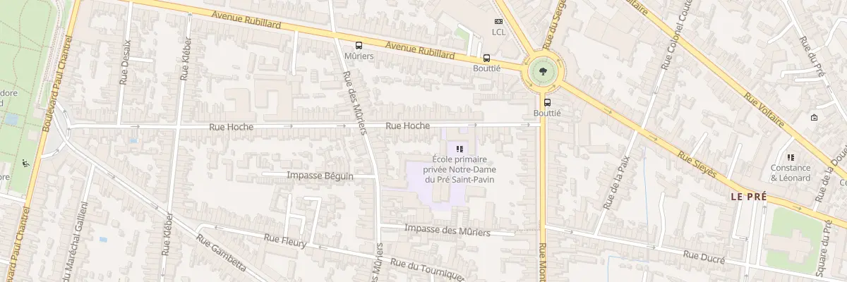 Plan du 41 Rue Hoche au Mans