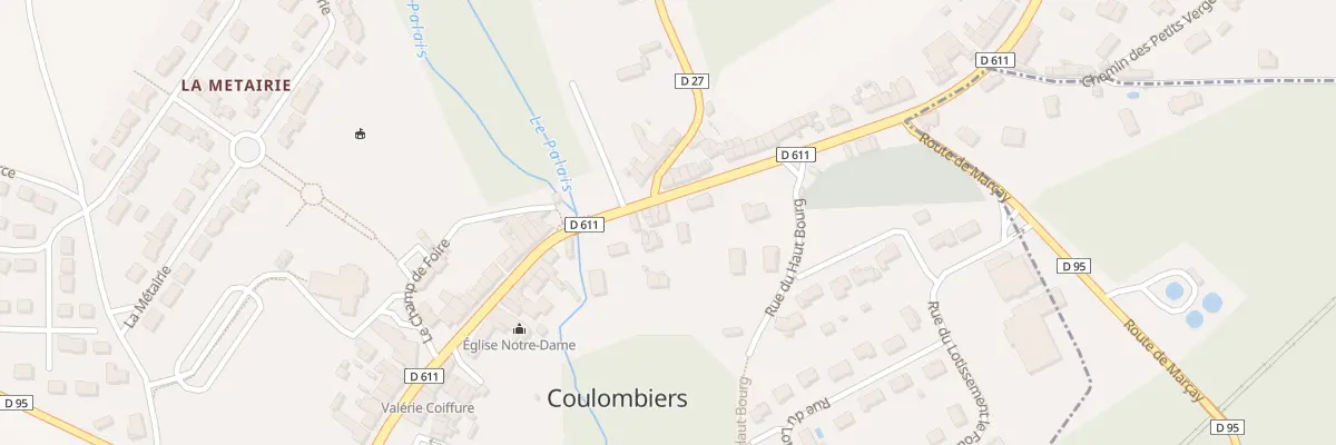 Plan du 74 Rte Nationale à Coulombiers
