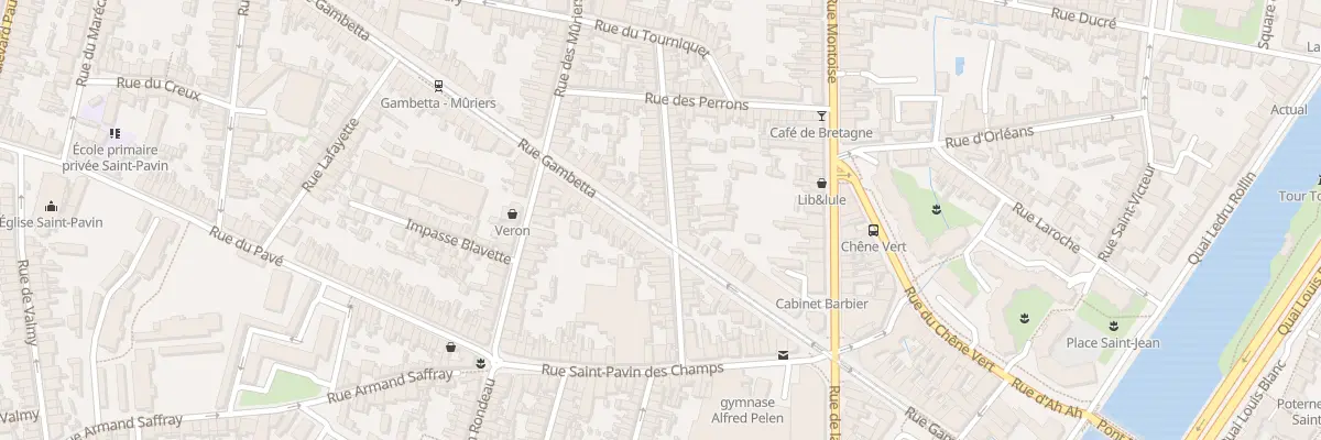 Plan du 122 Rue Gambetta au Mans