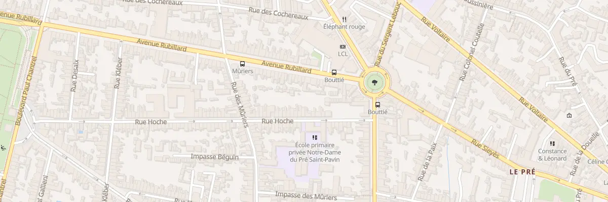 Plan du 16 Rue Hoche au Mans