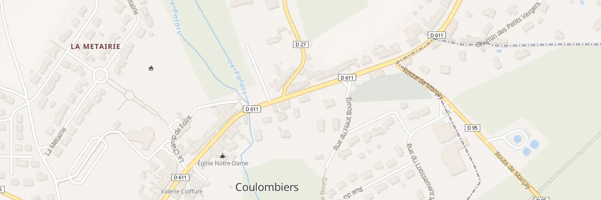 Plan du 76 Rte Nationale à Coulombiers