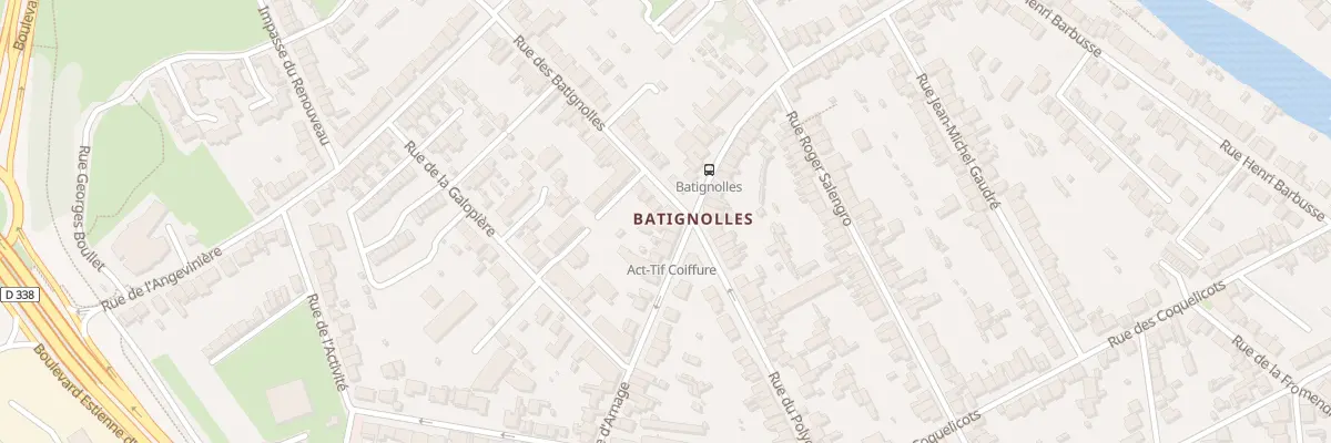 Plan du 1 Rue des Batignolles au Mans