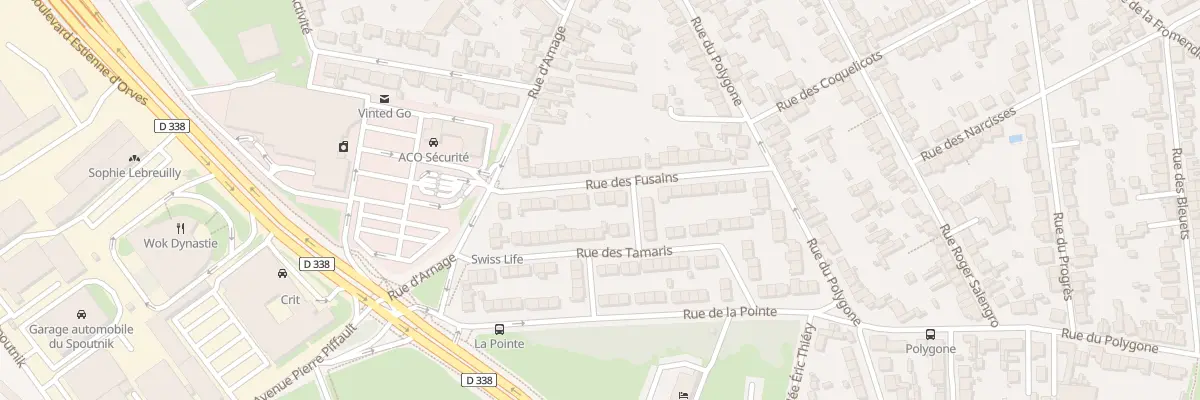 Plan du 23 Rue des Fusains au Mans