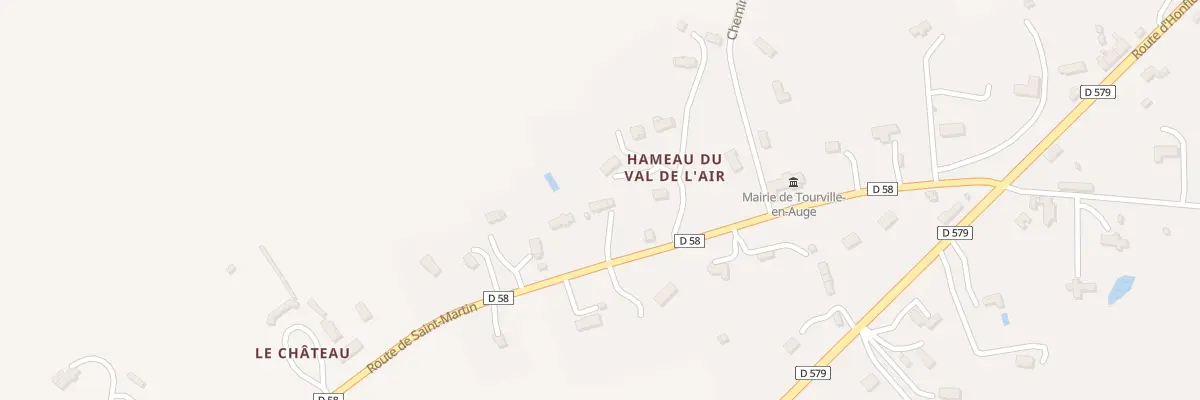 Plan du 14 Rte de St Martin Cd 58 à Tourville-en-Auge