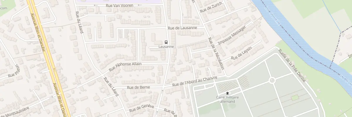 Plan du 48 Rue du Moulin l’Evêque au Mans